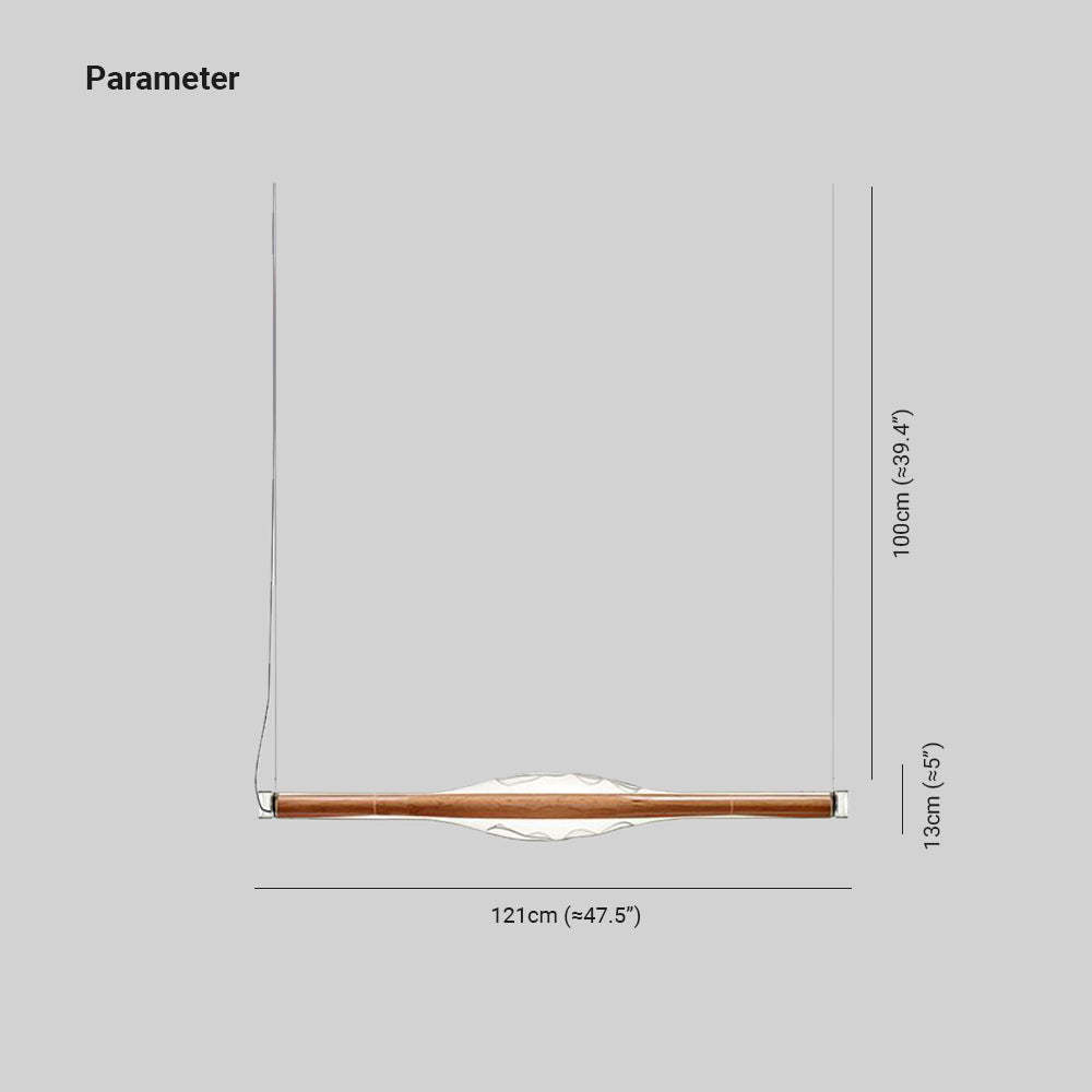 Edge Pendant Light Dimensions - 121cm x 100cm x 13cm