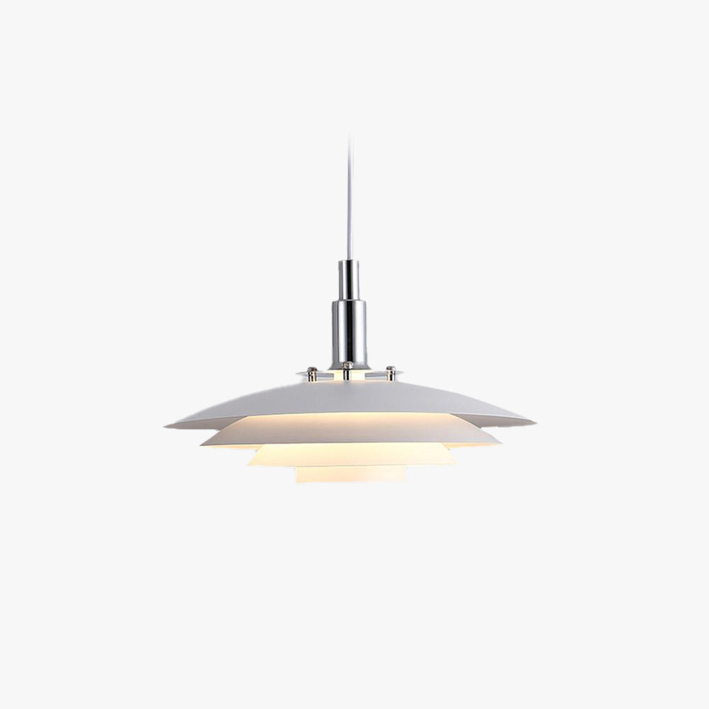 Morandi modern frisbee-shaped metal pendant light