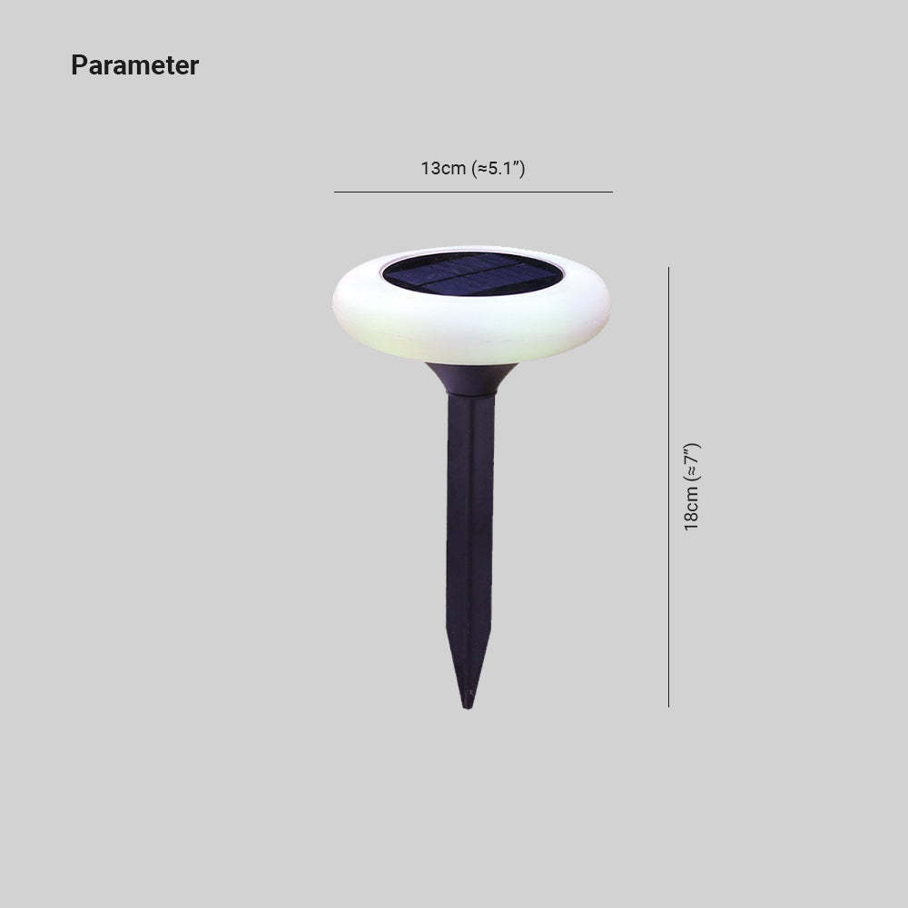 Pena Modern Rock Outdoor Ground Light dimensions: 13cm x 18cm