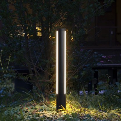 Outdoor Pena column light in garden, pathway lighting