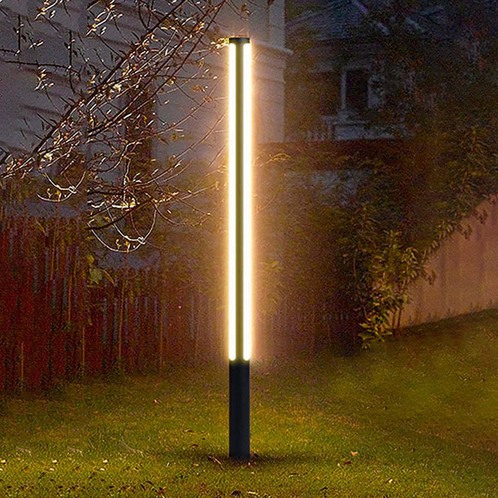 Pena Column Outdoor Path Light illuminating garden
