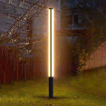 Pena Column Outdoor Path Light illuminating garden