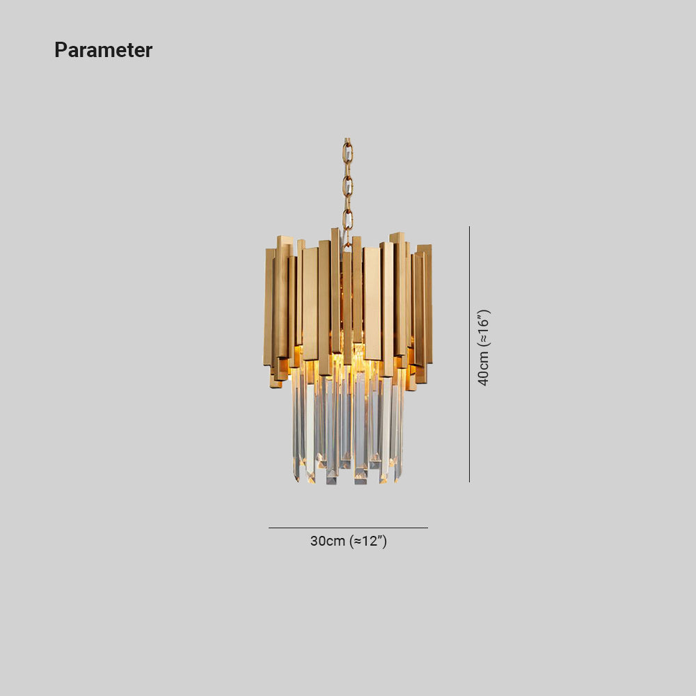 Kristy Modern Crystal Pendant Light Living Room