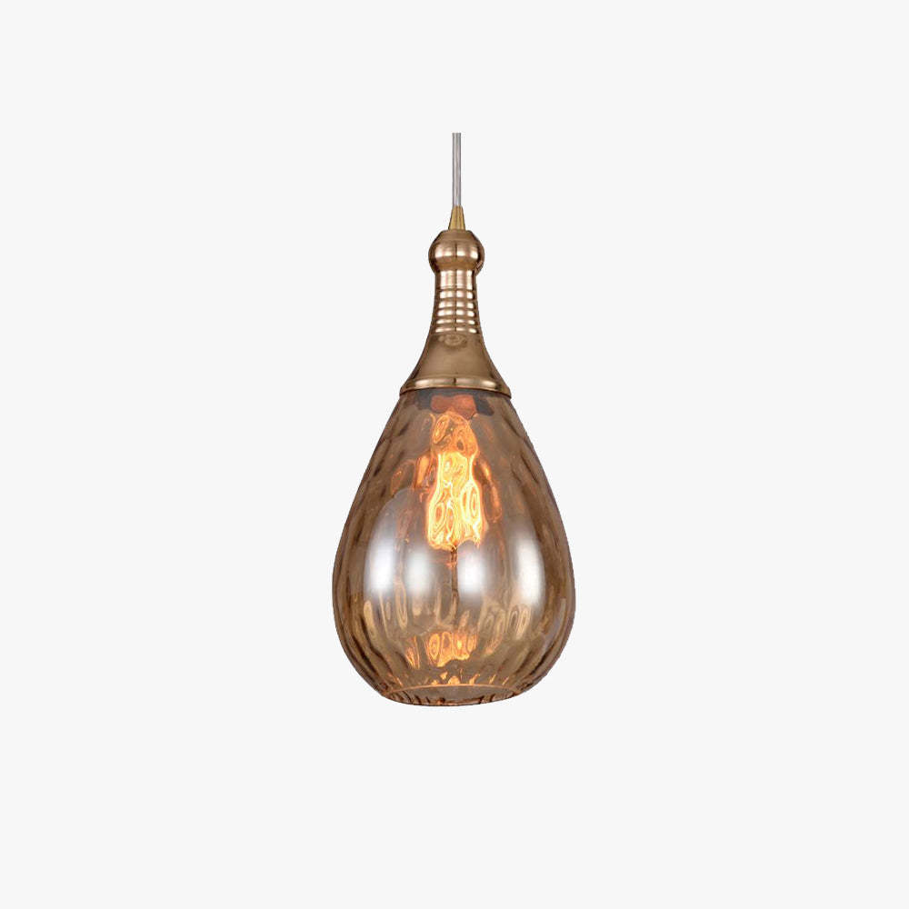 Avi Industrial Teardrop Pendant Light Brass