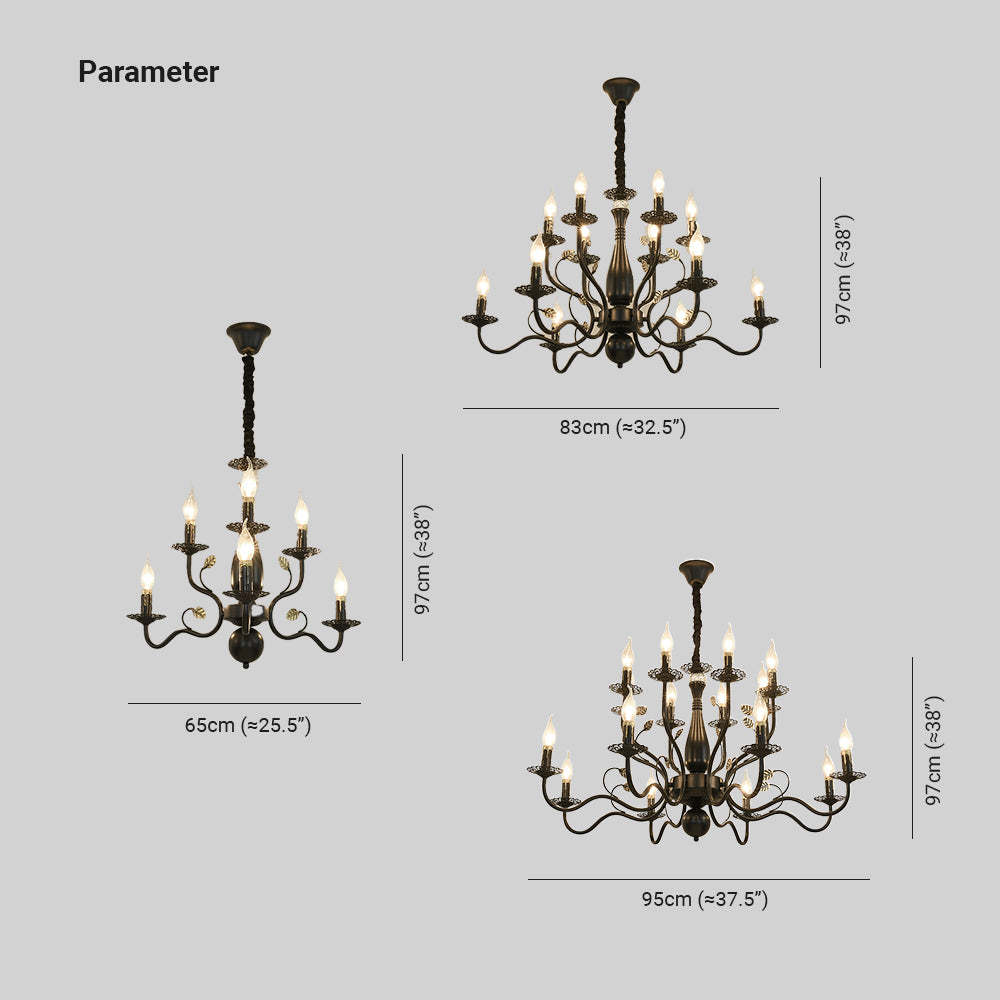 Marilyn Chandelier dimensions, sizes and specifications