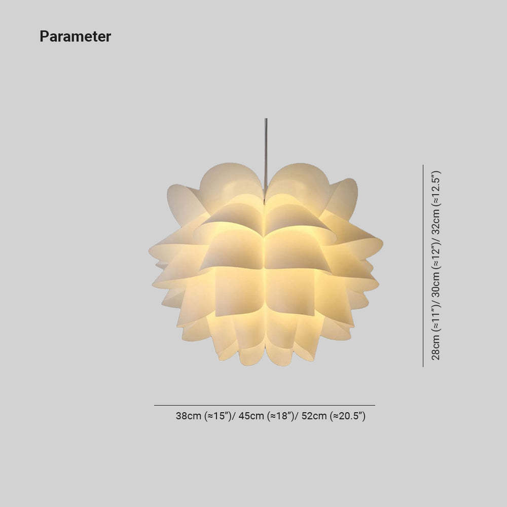Cairns Nordic Flower Pendant Light dimensions