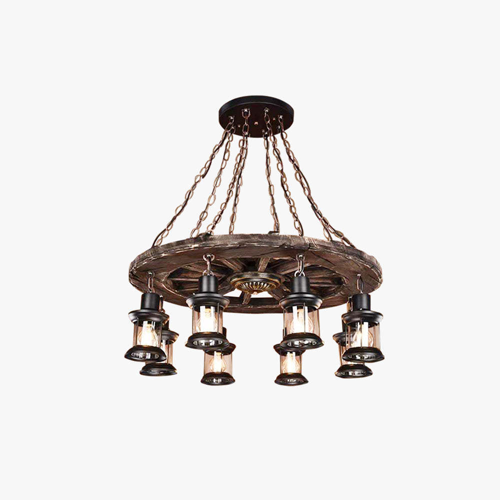 Austin Vintage Wood/Metal Pendant Light