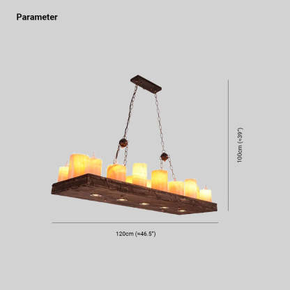 Dimensions of Austin Farmhouse Candle Chandelier