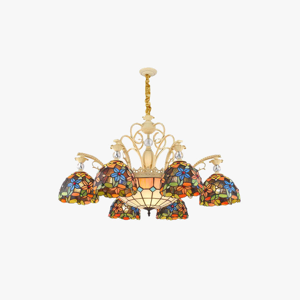 Eryn Vintage Flower Chandelier - Multicolor Dining Room Lighting