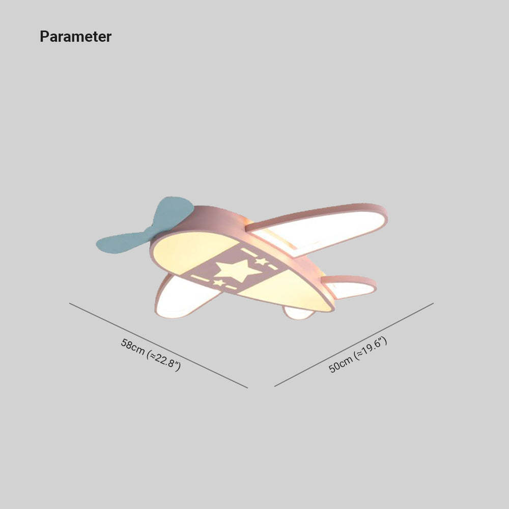 Airplane shaped ceiling light dimensions for kids room