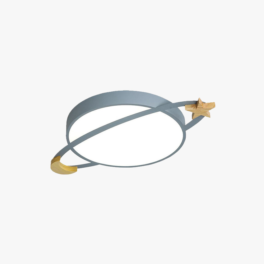 Morandi Modern Ceiling Light with star and moon accents