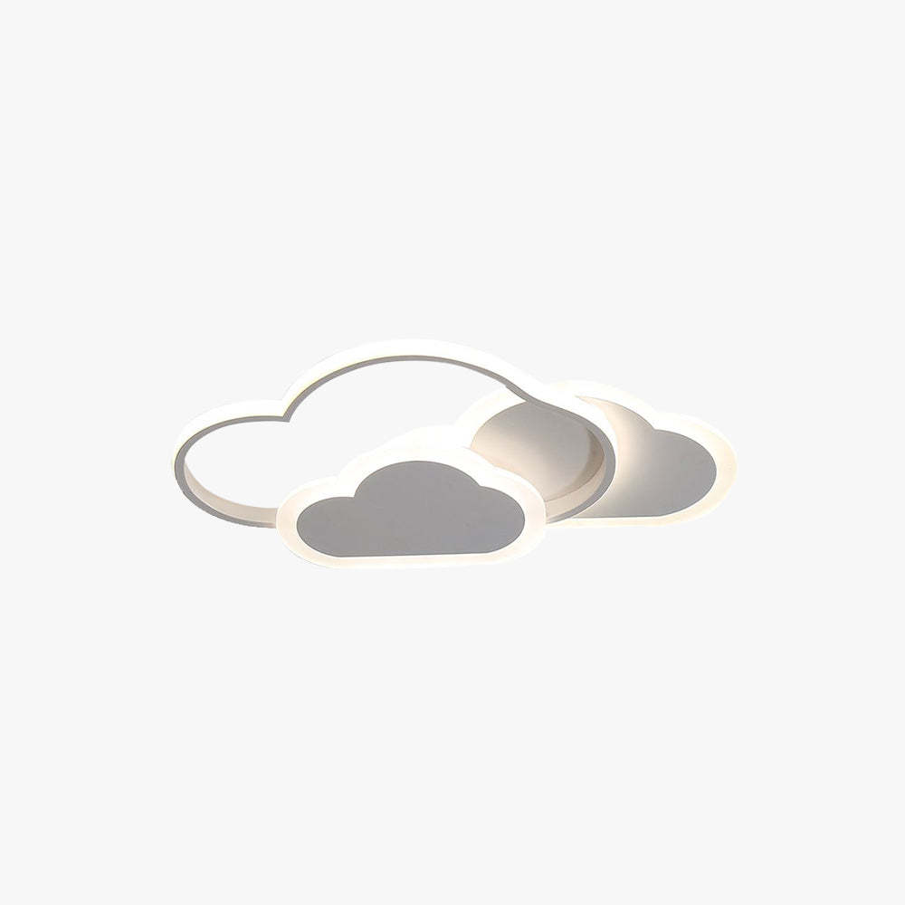 Morandi cloud-shaped LED ceiling light for children's bedroom