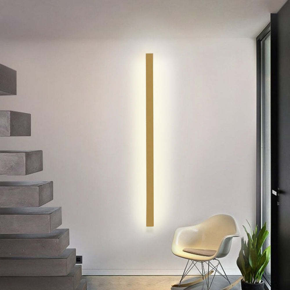 Gold Edge Linear Wall Lamp in modern interior