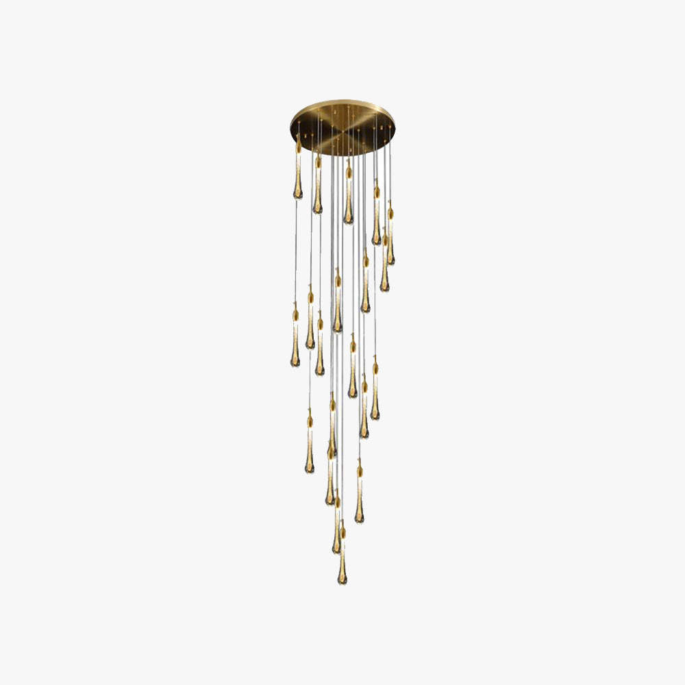 Hailie Modern Teardrop Crystal Chandelier
