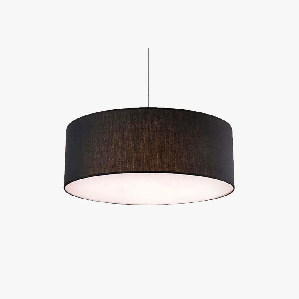 Renée Modern Fabric Drum Pendant Light