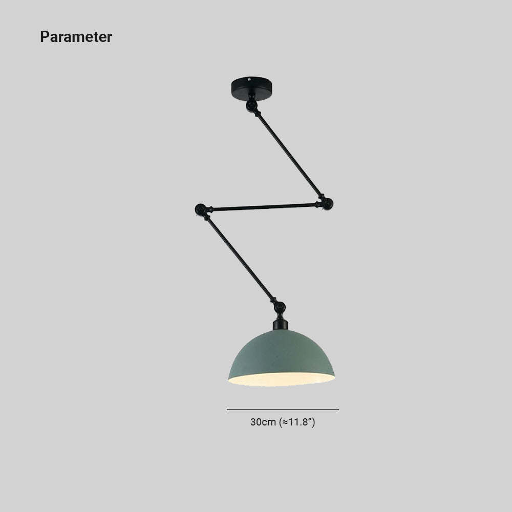 Minori Extendable Domed Pendant Light dimensions 30cm (≈11.8")