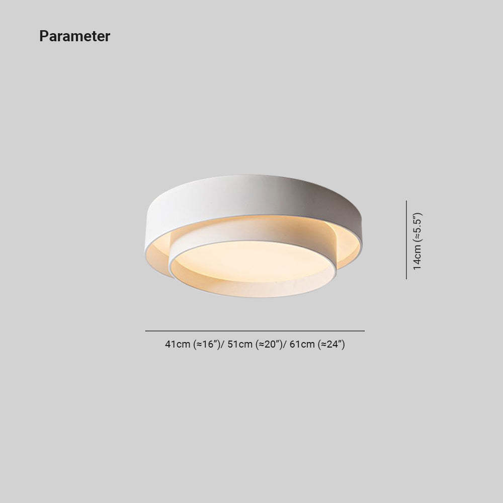 Quinn Art Deco Circular Ceiling Light Dimensions