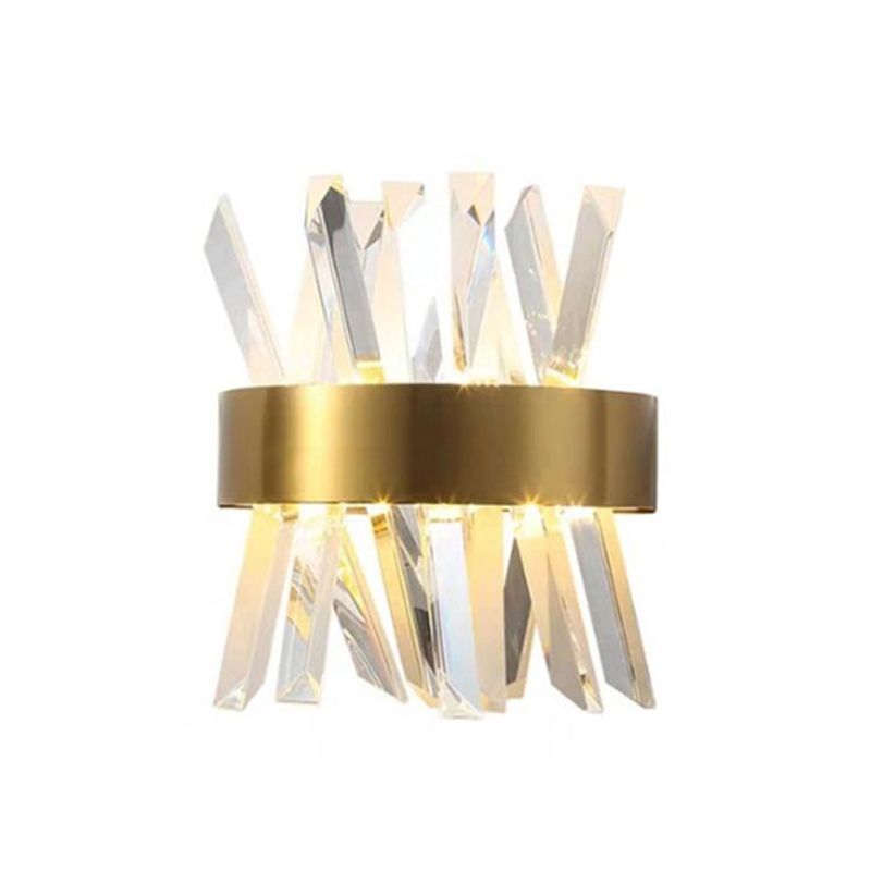 Gold and Crystal Wall Lamp - Bedroom Lighting
