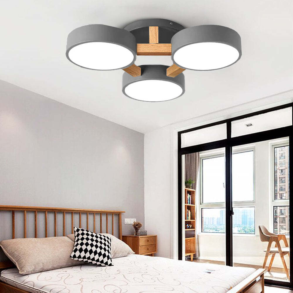 Minori Flush Mount Ceiling Light in Bedroom