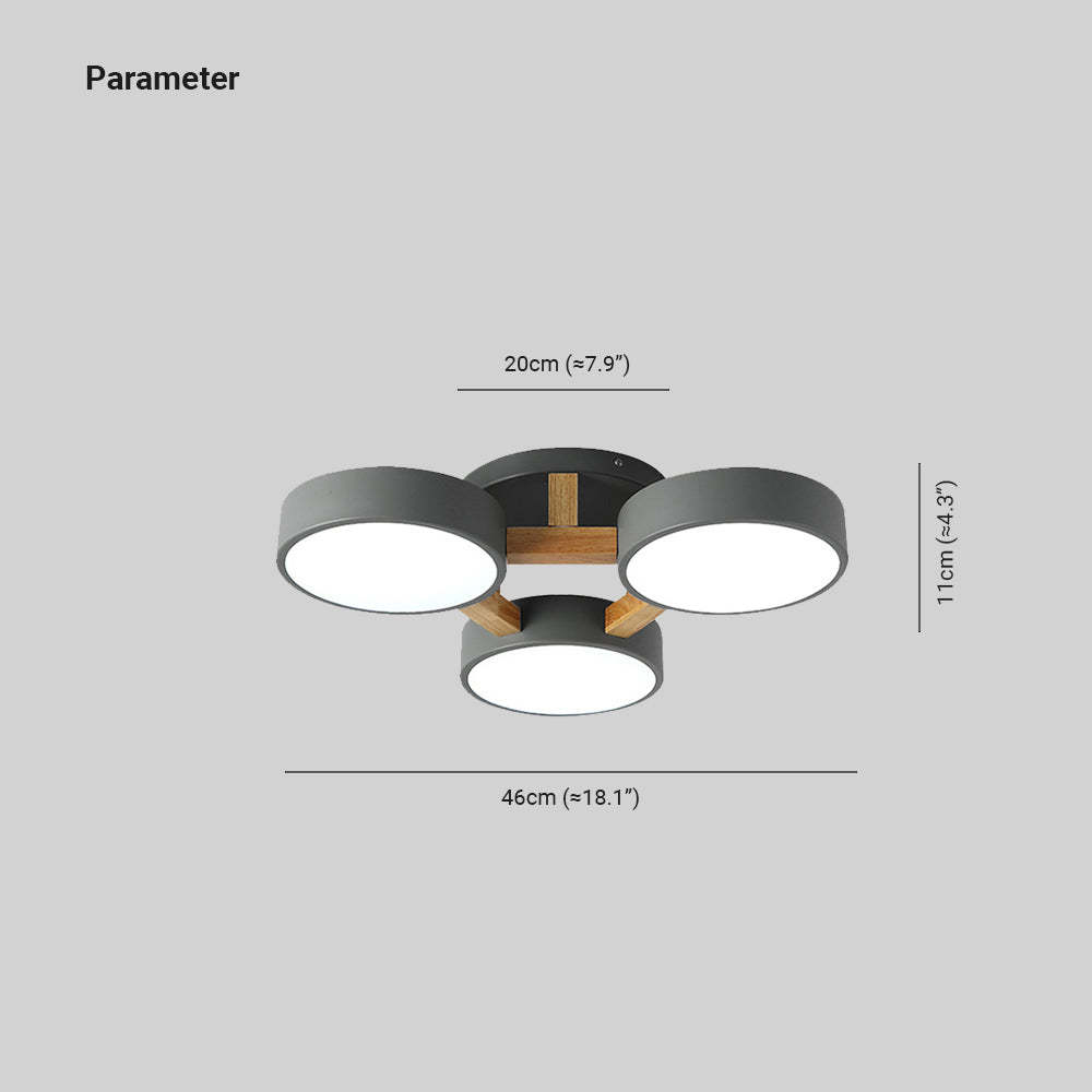 Minori Flush Mount Ceiling Light dimensions