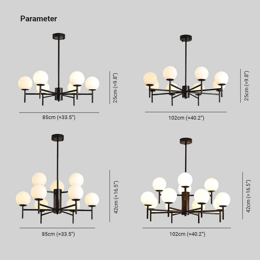 Valentina Chandelier Dimensions and Specifications