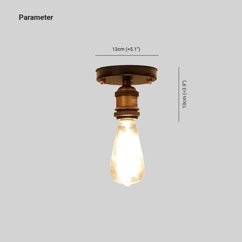 Alessio Industrial Ceiling Light dimensions