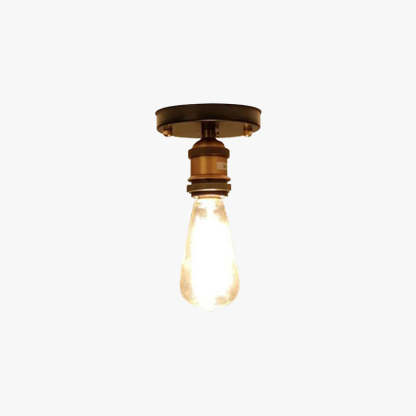 Alessio Retro Industrial Flush Mount Ceiling Light