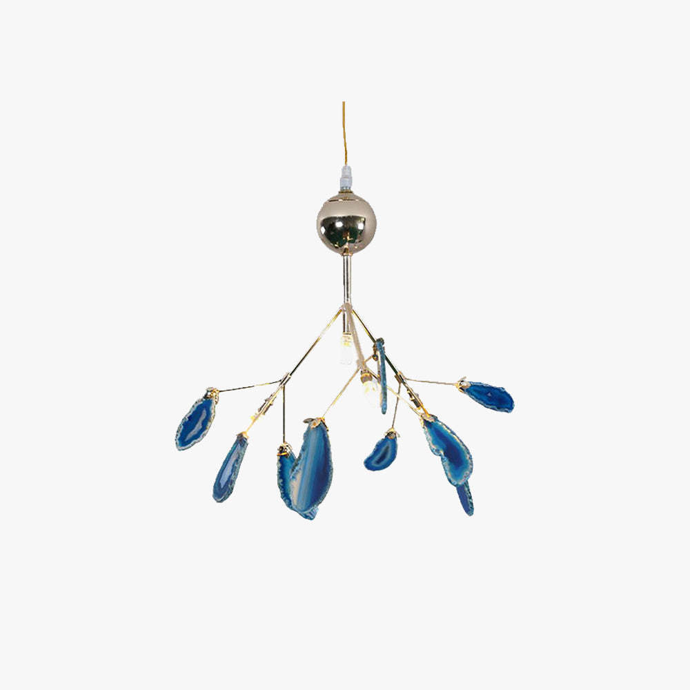 Javon Artistic Leaf Agate Pendant Light