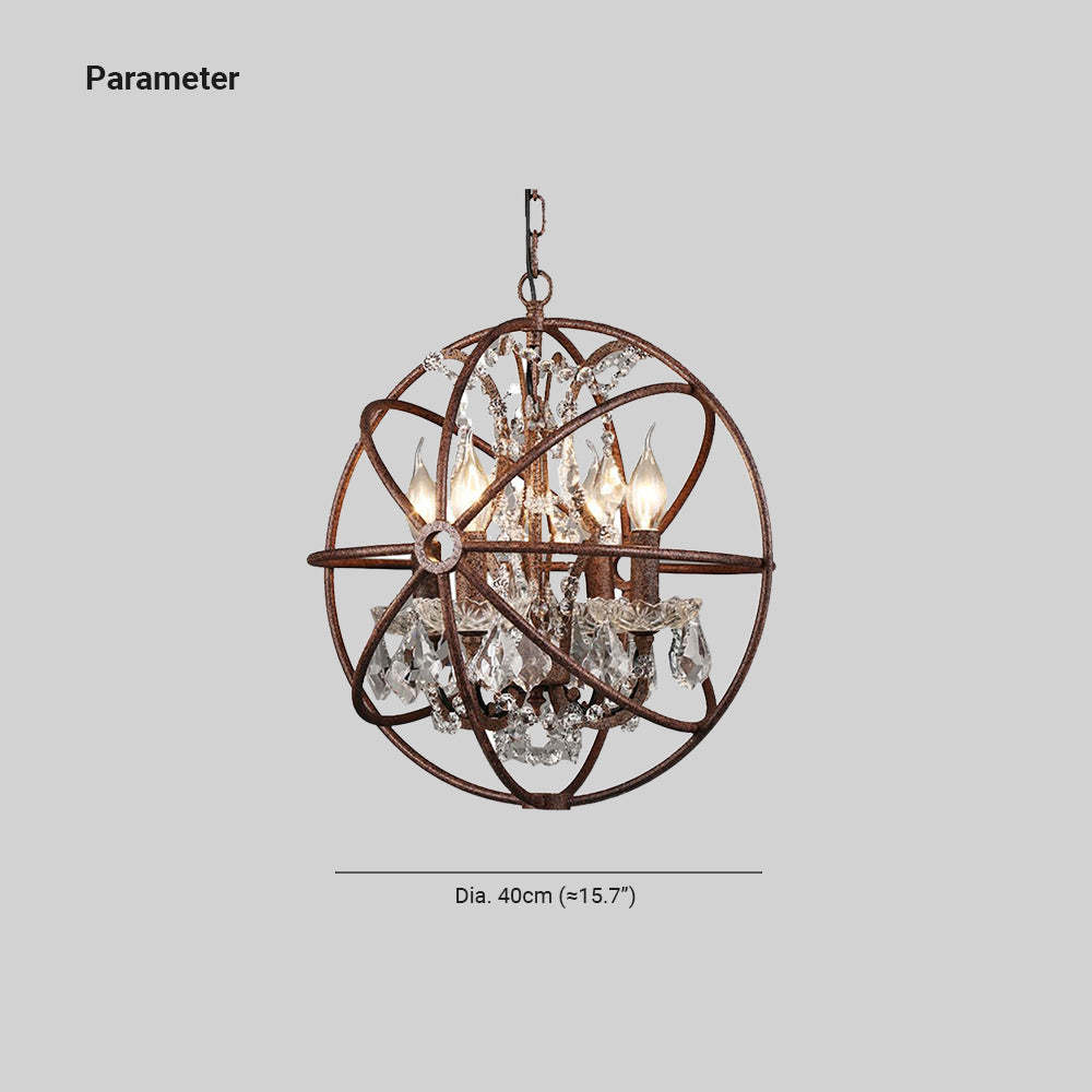 Kristy Rustic Pendant Light - Dia. 40cm (≈15.7")