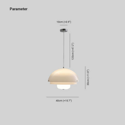 Hailie Dome Pendant Light dimensions