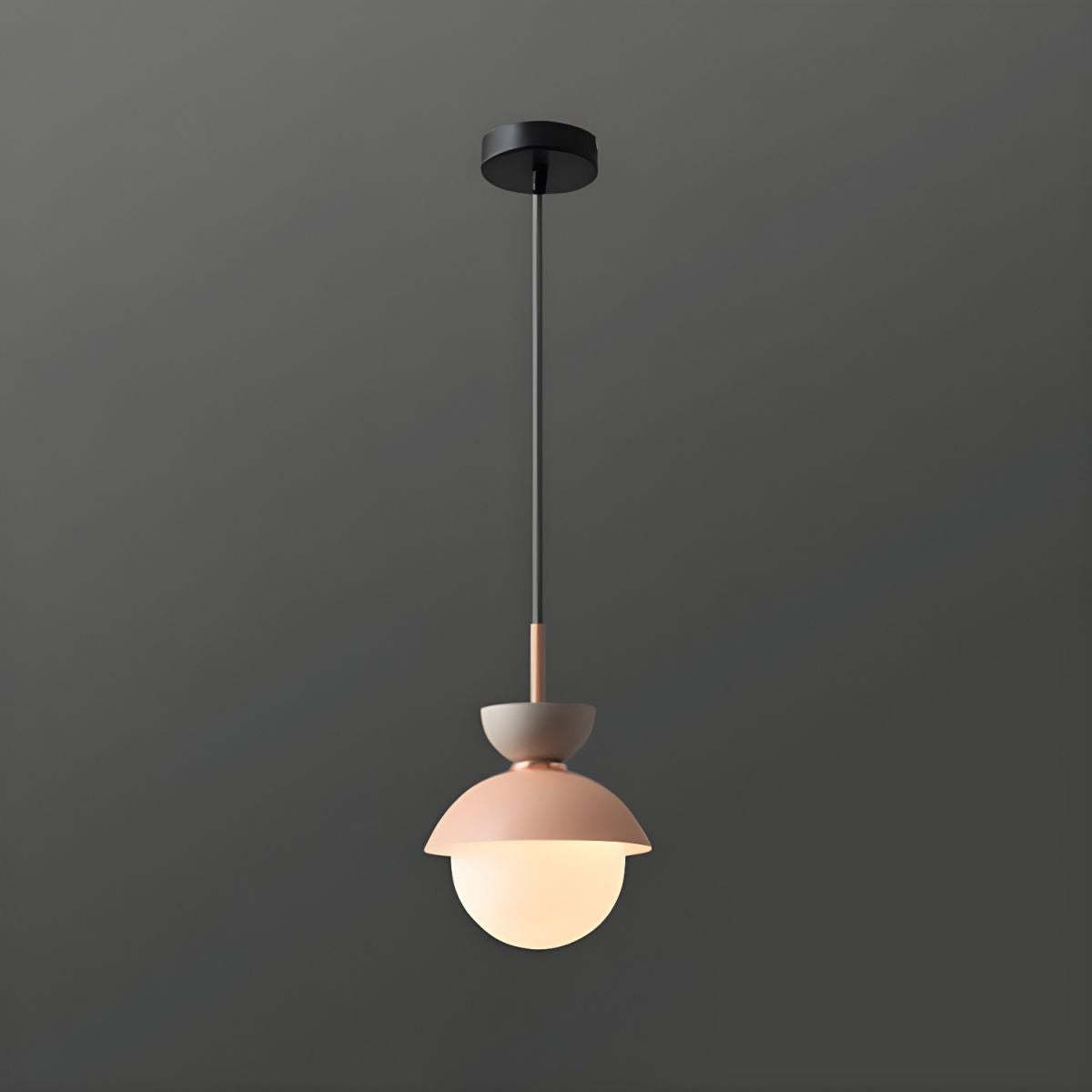 Pink Cairns Nordic Globe Pendant Light for Bedroom