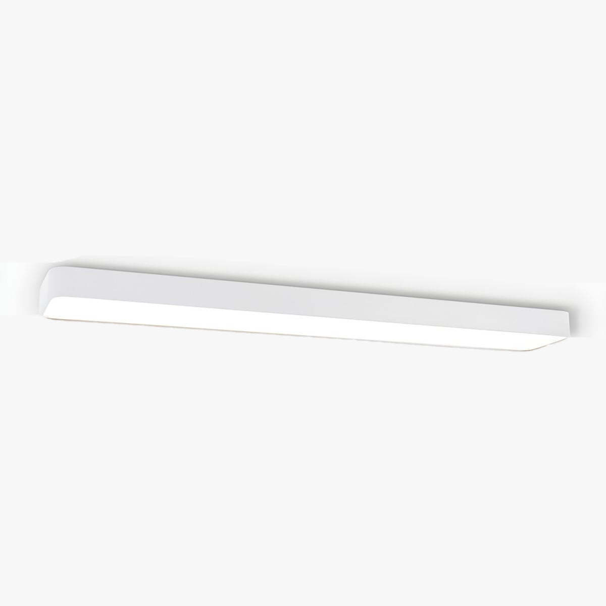 White Edge Linear Ceiling Light, Modern Children's Bedroom Lighting