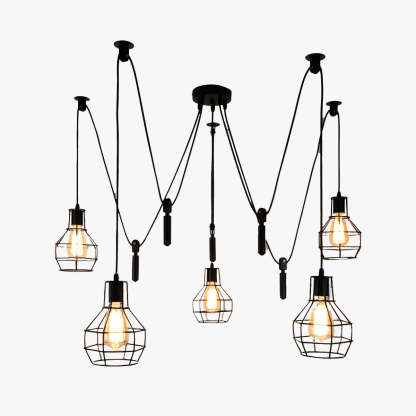 Alessio Industrial Pendant Light 5 Heads