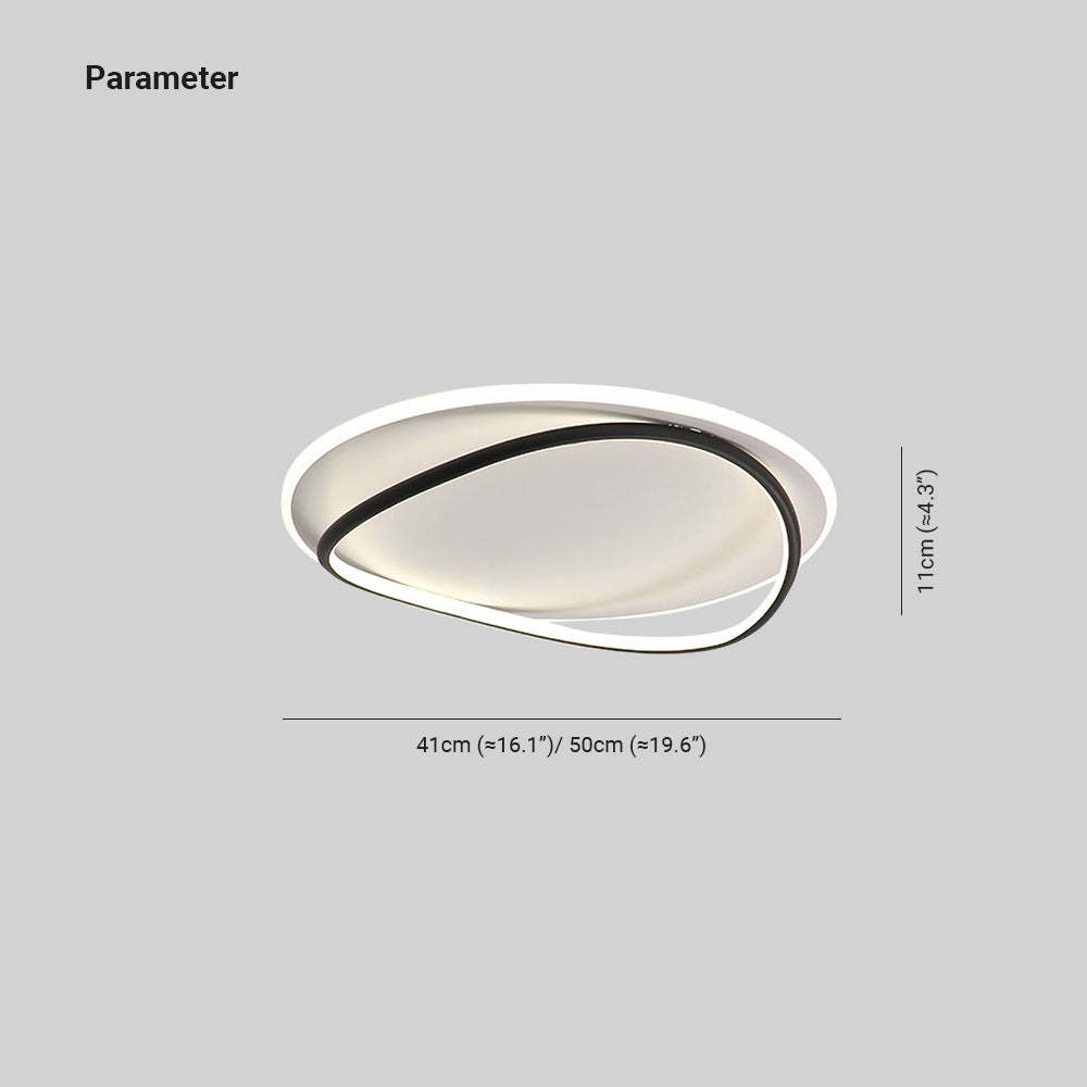 Quinn Ceiling Light Dimensions - 41cm/50cm, Modern Lighting