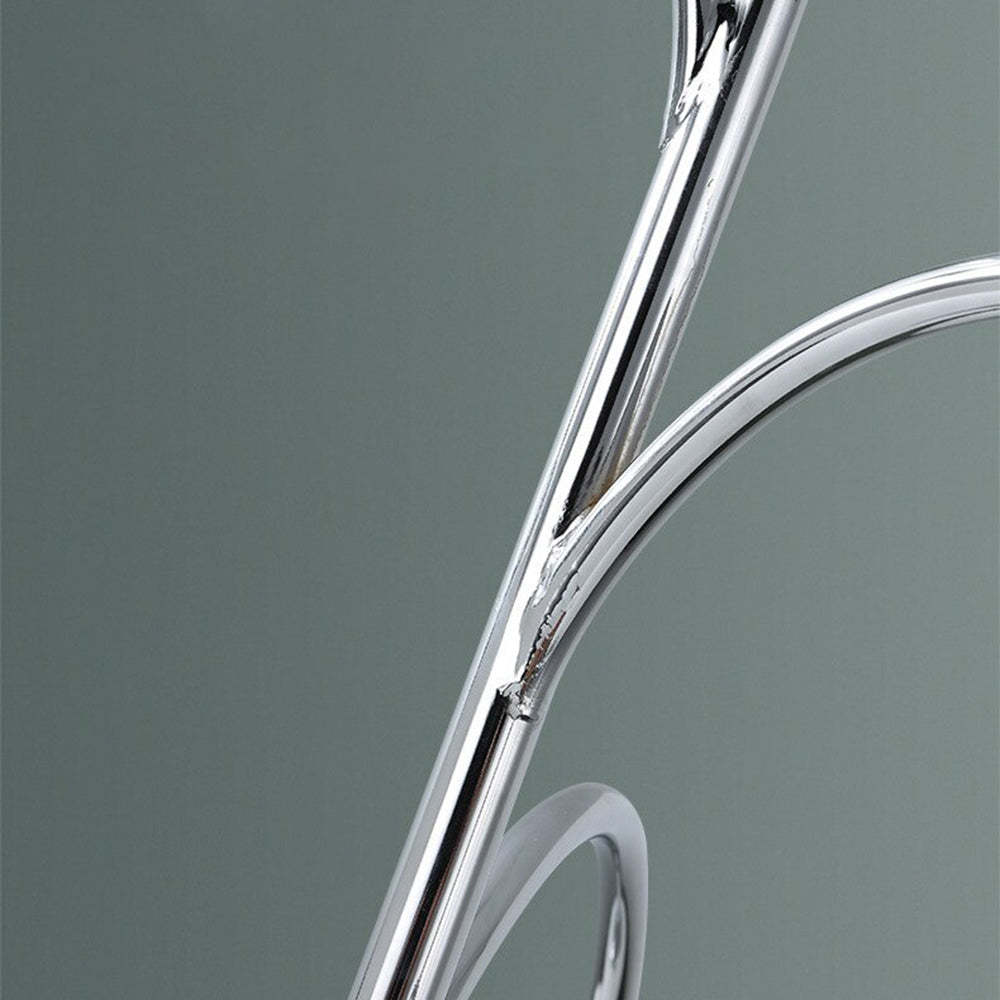 Chrome finish detail. Valentina Bauhaus pendant light by Las Sola.
