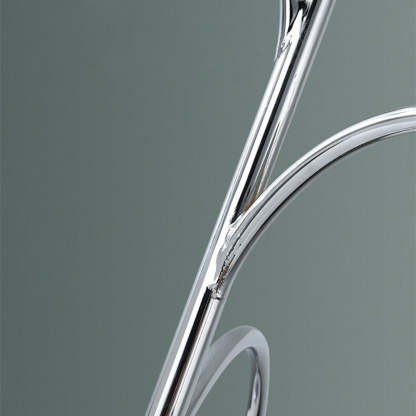 Chrome finish detail. Valentina Bauhaus pendant light by Las Sola.