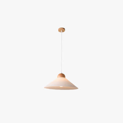 Ozawa Pleated Wood Glass Pendant Light