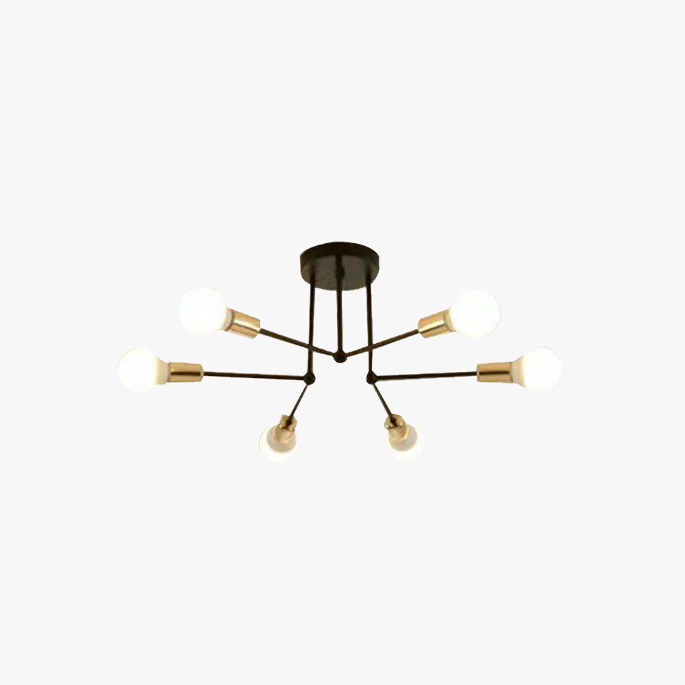 Valentina Industrial Ceiling Light, metal and glass ceiling fixture