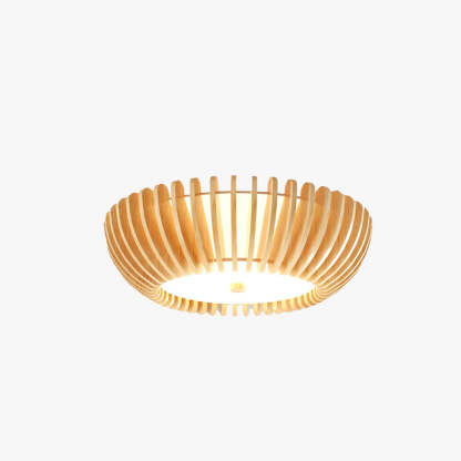Ozawa Wood Ceiling Light Round LED