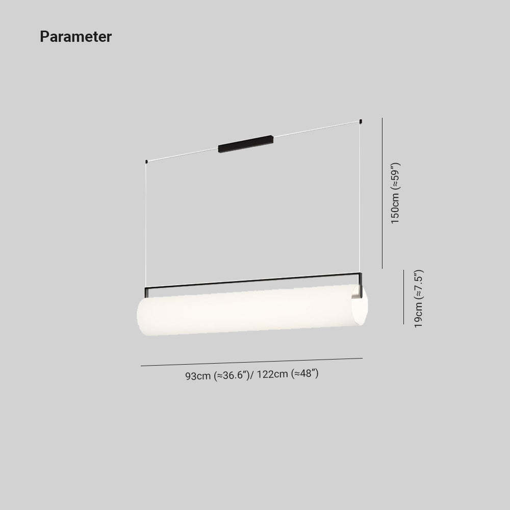 Edge Cylinder Pendant Light Dimensions