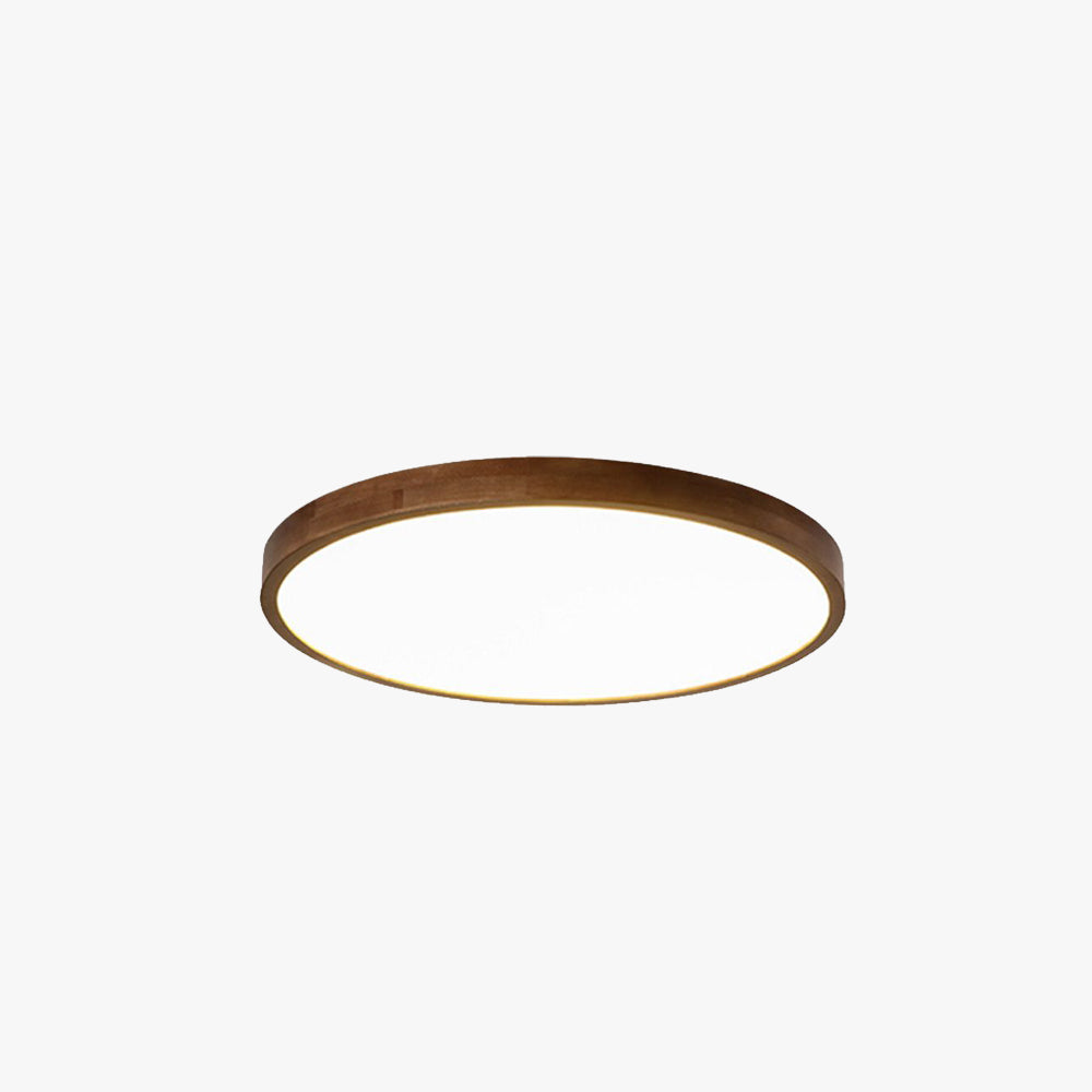 Walnut LED Flush Mount Ceiling Light