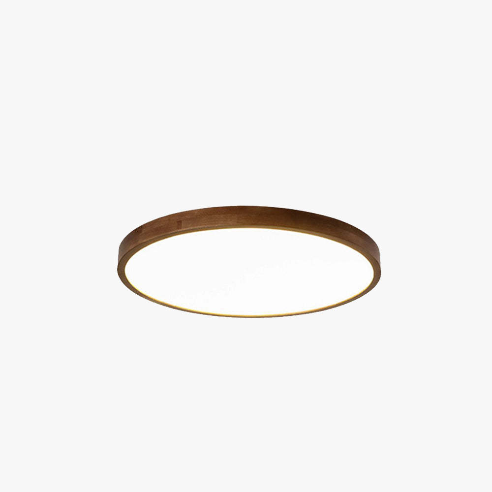 Walnut LED Flush Mount Ceiling Light