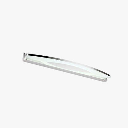 Chrome minimalist vanity wall lamp