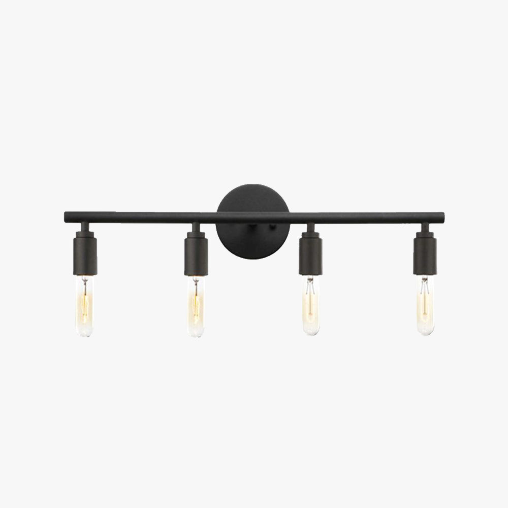 Alessio black 4-light vanity wall lamp