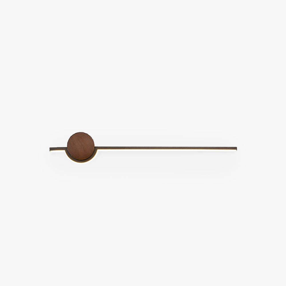 Edge Nordic Linear Vanity Wall Lamp in Wood and Metal