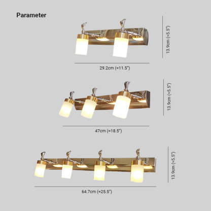Leigh Metal Vanity Wall Lamp Dimensions