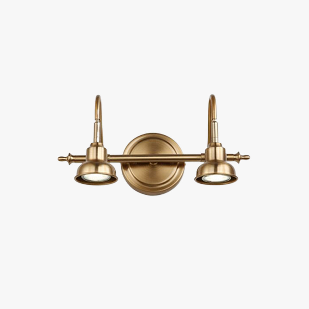 Eryn Vintage Round Arc Vanity Wall Lamp Bedroom