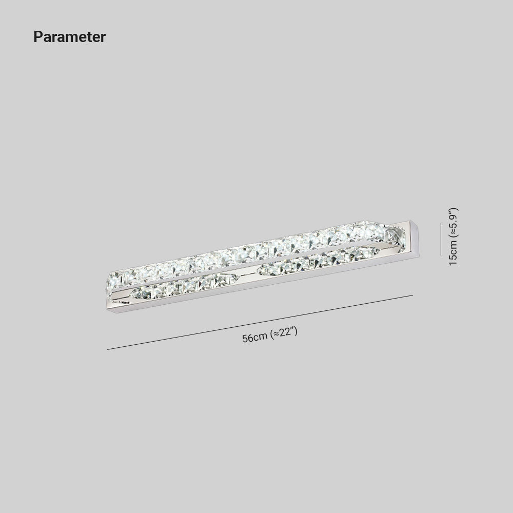 Kristy Wall Lamp dimensions: 56cm x 15cm
