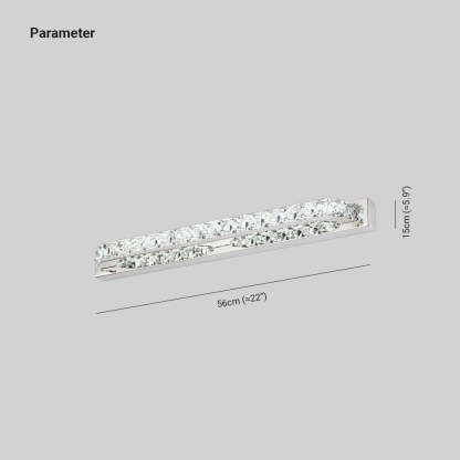 Kristy Wall Lamp dimensions: 56cm x 15cm