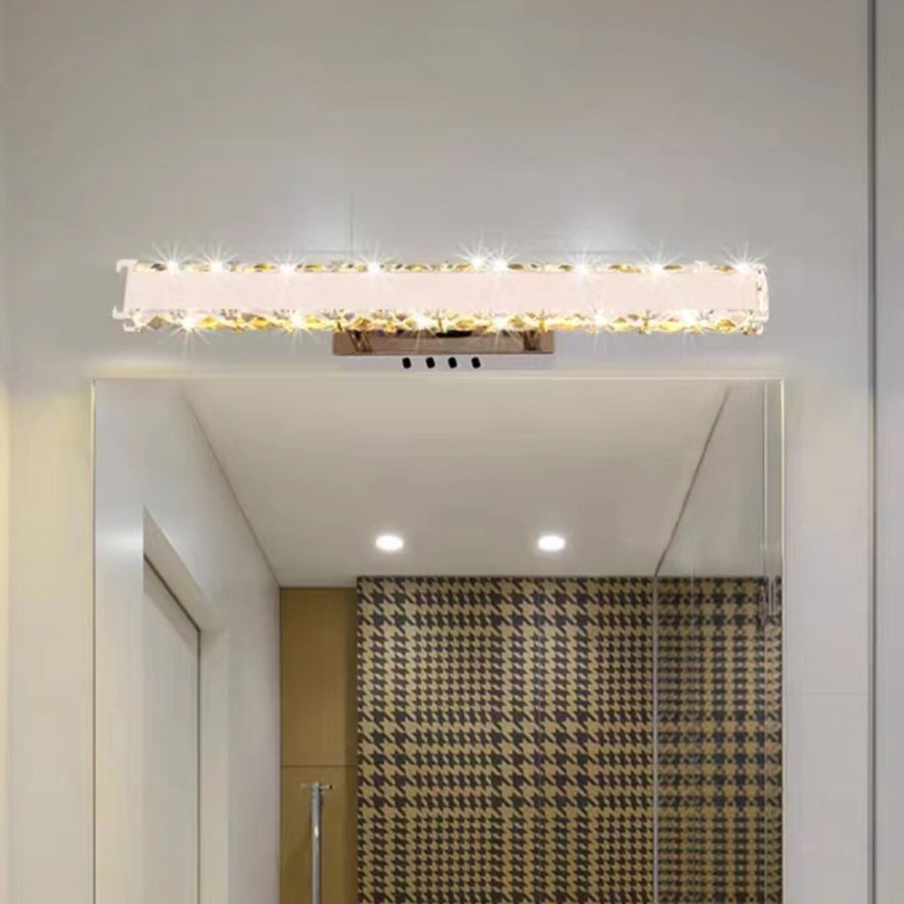 Kristy modern bathroom wall lamp illuminating mirror